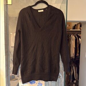 Black V-Neck Sweater